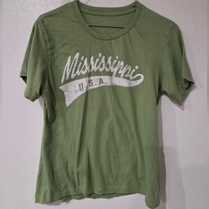 Mississippi Green Short Sleeve Tee